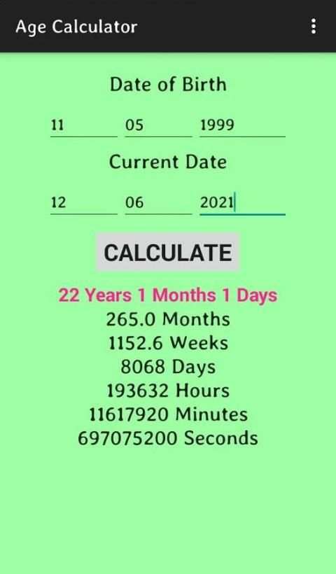 Age Calculator screenshot 4