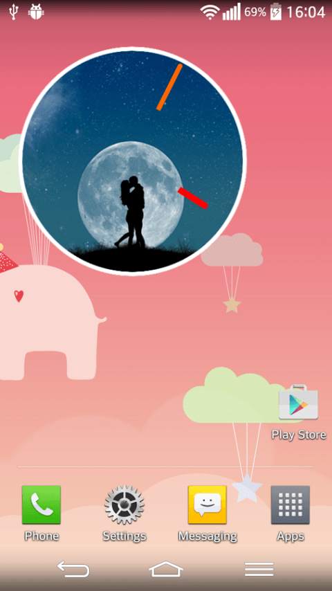 Hot Kiss Clock Widget screenshot 3