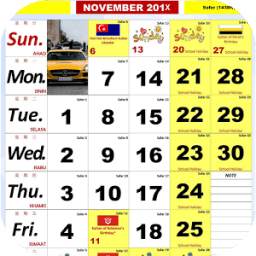 Kalendar Malaysia Kuda Hijrah 1.0