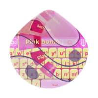 Pink bomb GO Keyboard on 9Apps