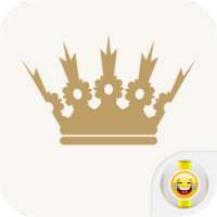 Golden Crown Tiara Stickers on 9Apps