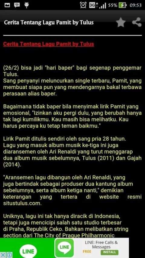 Pamit Tulus Lirik screenshot 1
