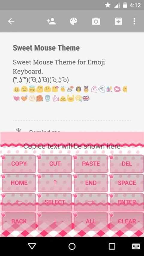 Sweet Mouse Emoji Keyboard screenshot 3