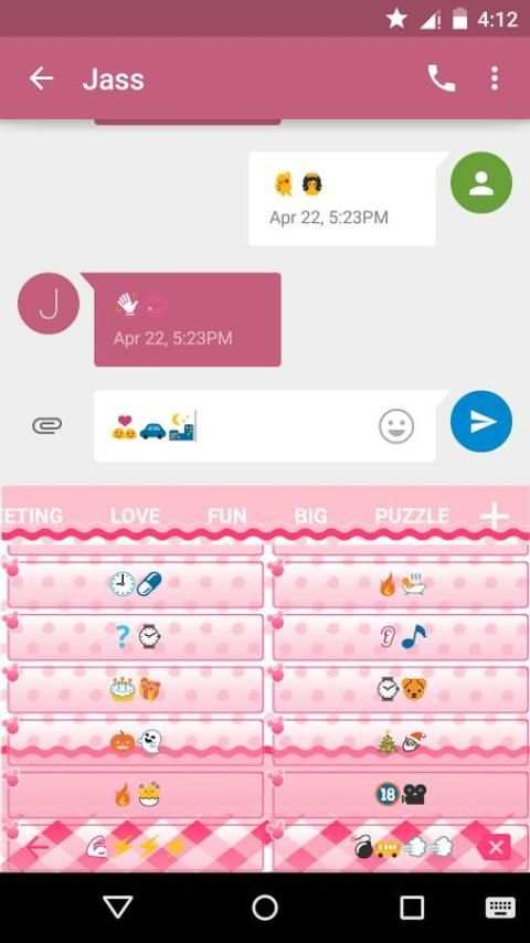 Sweet Mouse Emoji Keyboard screenshot 2