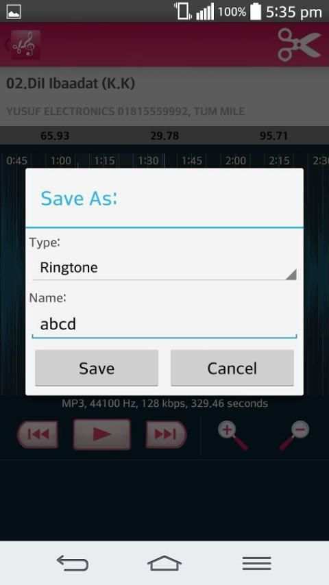 Mp3 Cutter & Ringtone Maker स्क्रीनशॉट 2