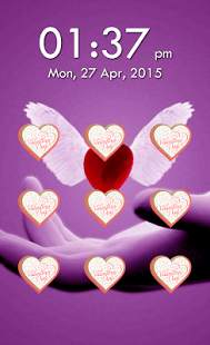 Love Pattern Lock Screen screenshot 2