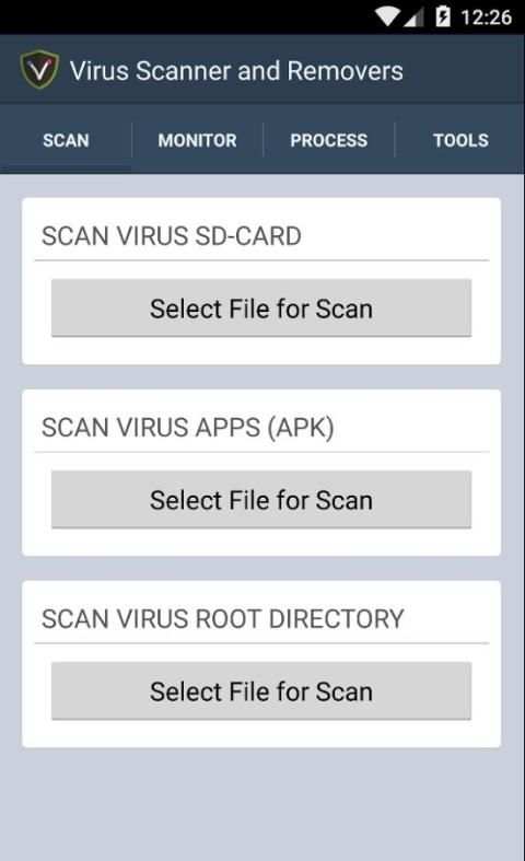 Virus Scanner & Removers 2015 4 تصوير الشاشة