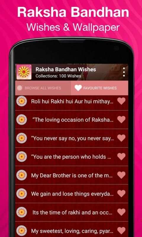 Rakhi Wishes & Wallpaper screenshot 2
