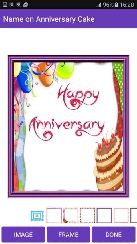 Name on Anniversary Cake 1 تصوير الشاشة