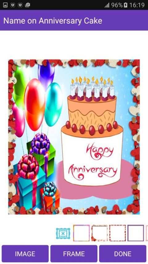 Name on Anniversary Cake 2 تصوير الشاشة