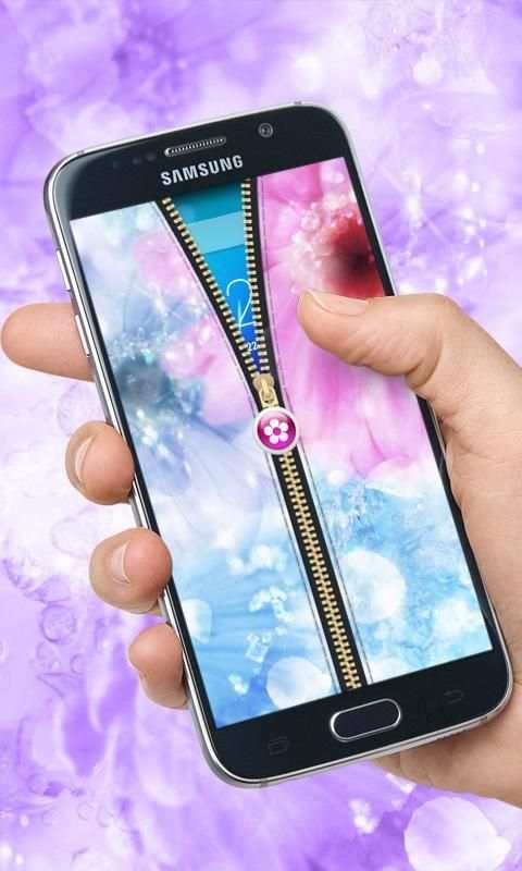 Pink Flowers Zipper UnLock скриншот 1