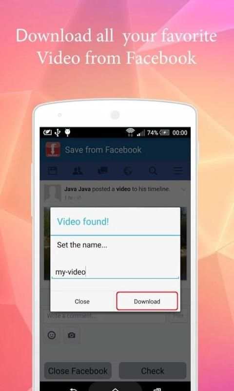 Download Facebook Video 1 تصوير الشاشة