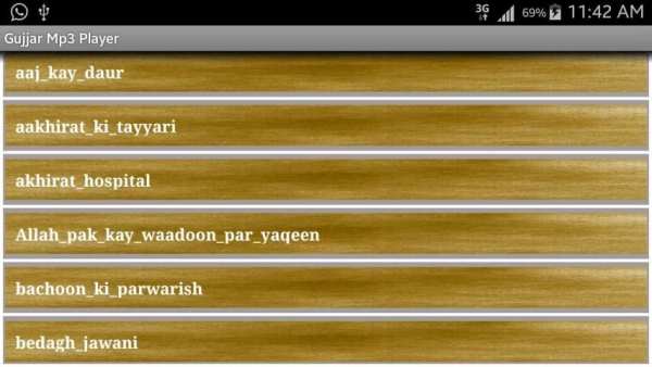 Gujjar Mp3 Player screenshot 2
