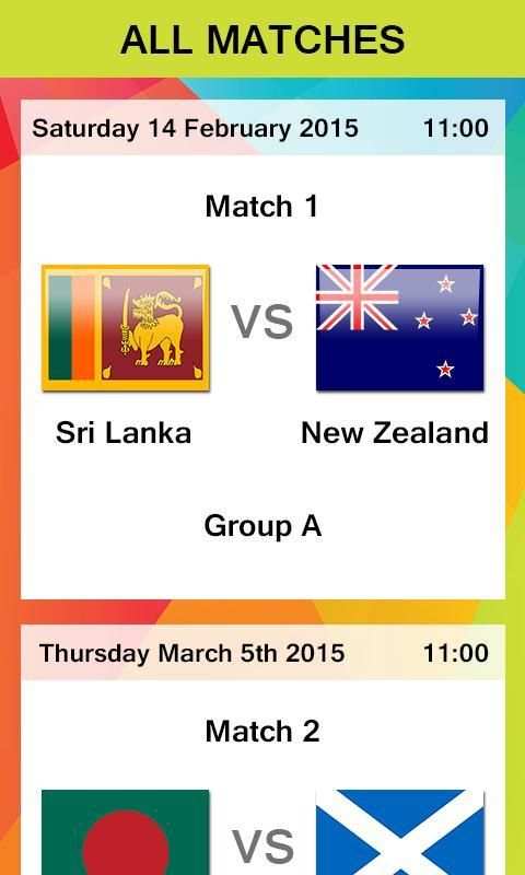 Cricket Worldcup 2015 screenshot 2
