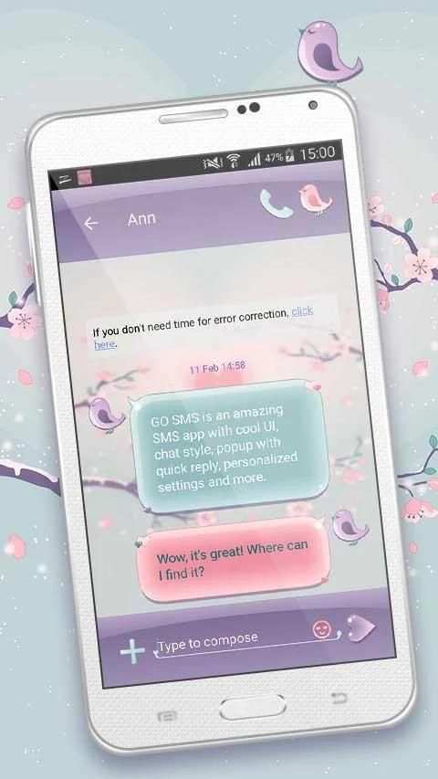 Sweet Valentines GO SMS screenshot 5