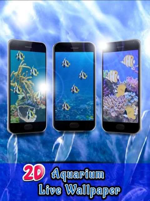 2D Aquarium Live Wallpaper स्क्रीनशॉट 1