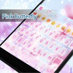 Pink Butterfly Eva GifKeyboard आइकन