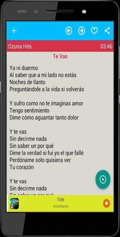 Musica Letras de Ozuna screenshot 2