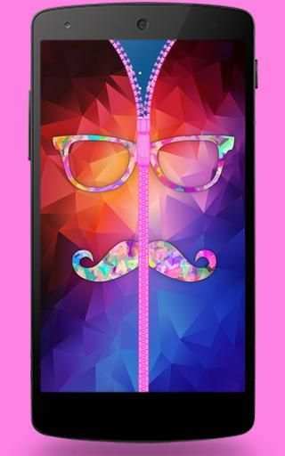 Wallpaper Hipster Zipper Lock screenshot 2