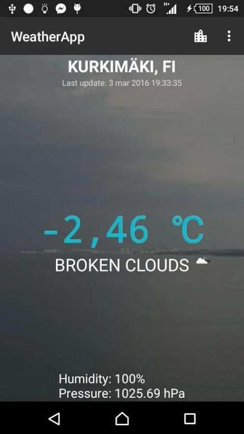 WeatherApp screenshot 2