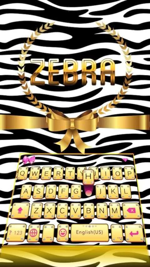 Zebra Theme for iKeyboard screenshot 7