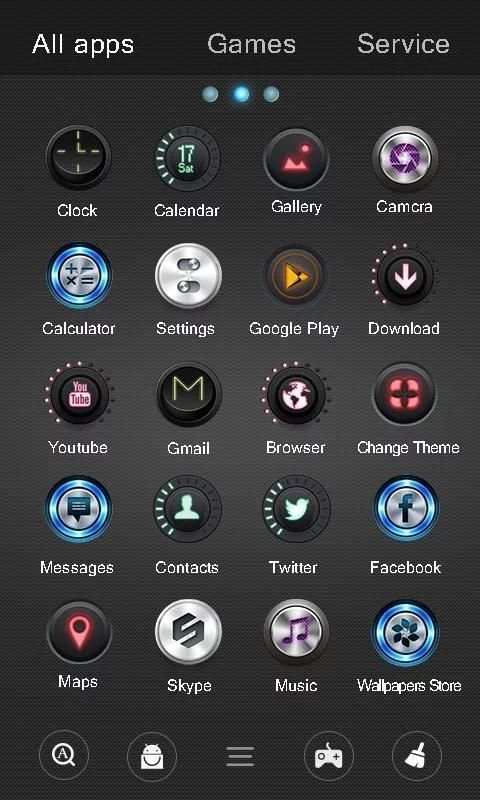 Push Button GO Launcher Theme स्क्रीनशॉट 3