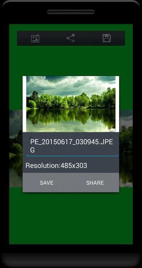 Green Photo Editor (Image) screenshot 1
