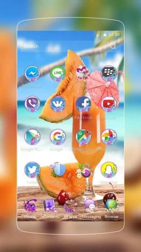 Summer Juice Theme screenshot 1