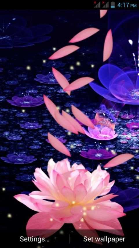 3D Flower Petal Wallpaper स्क्रीनशॉट 4
