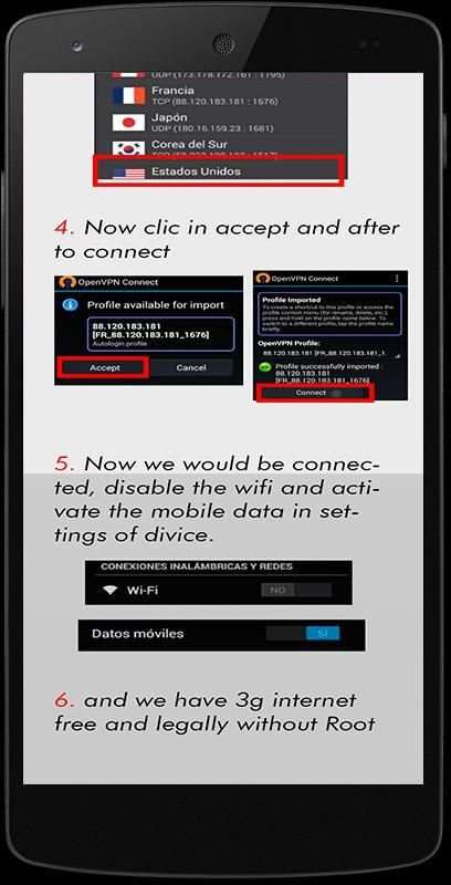 Free Internet 3G screenshot 2
