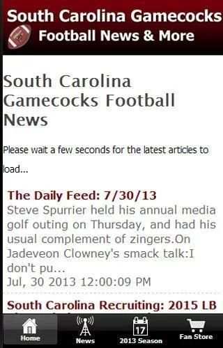 South Carolina Football News screenshot 3