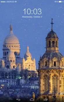 Rainy Paris Lock Screen screenshot 3