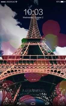 Rainy Paris Lock Screen screenshot 4