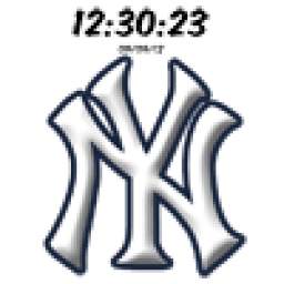 Digital Clock New York Yankees 1.2