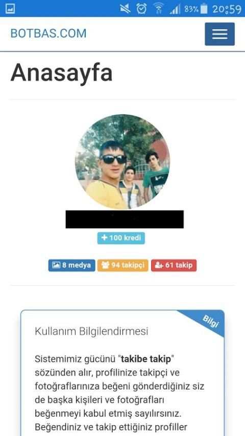 BotBas İnstagram Hile скриншот 3