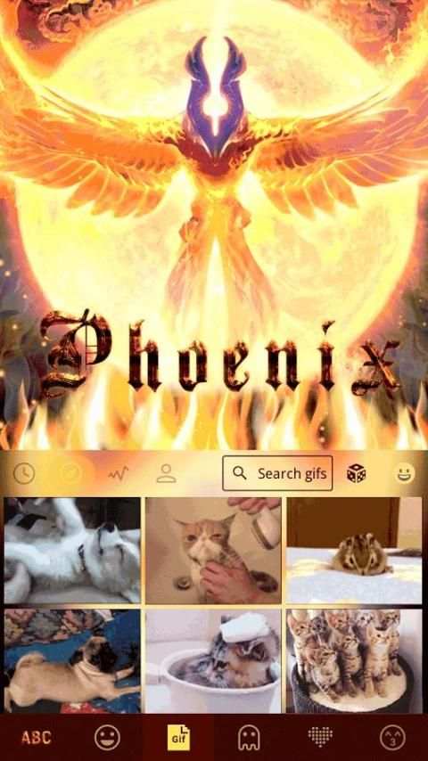 Phoenix Emoji Kika Keyboard screenshot 5