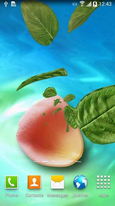 3D Leaves Live Wallpaper स्क्रीनशॉट 4