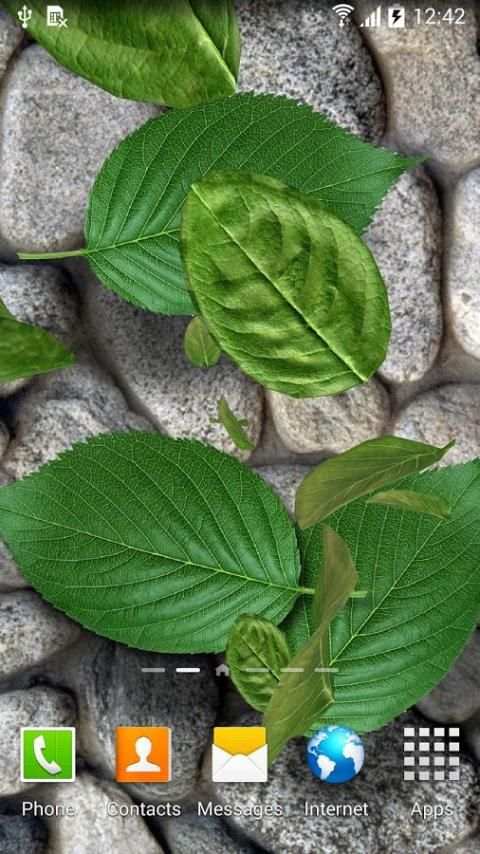 3D Leaves Live Wallpaper स्क्रीनशॉट 3