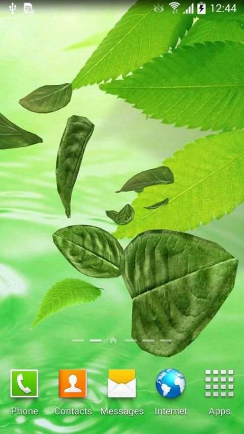 3D Leaves Live Wallpaper स्क्रीनशॉट 5