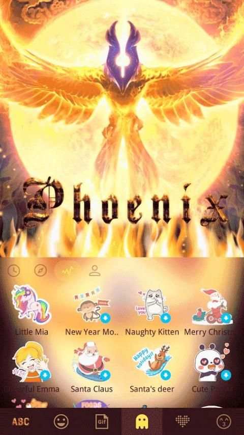 Phoenix Emoji Kika Keyboard screenshot 4