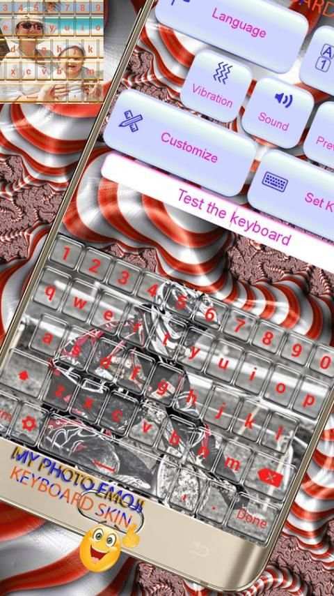 Foto keyboard dengan emoticon screenshot 2