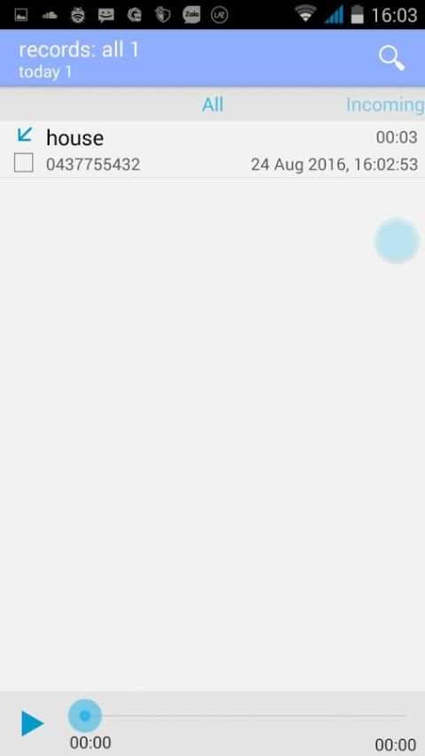 Call recorder स्क्रीनशॉट 1