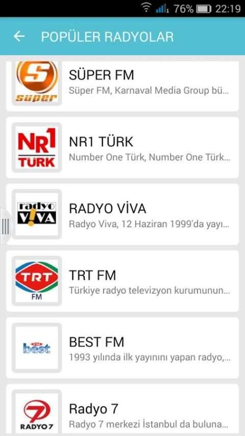 Popüler Radyo ve Canlı Tv screenshot 5