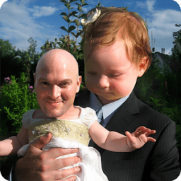 تغيير الوجه تركيب على جسم اخر أيقونة