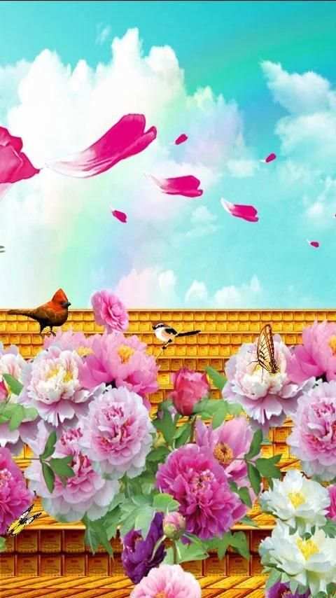 Birds & Flowers Live Wallpaper screenshot 2