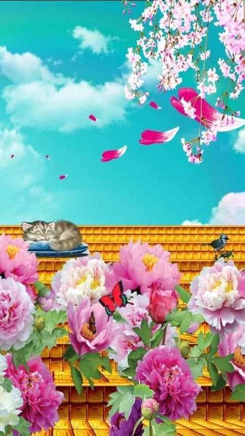 Birds & Flowers Live Wallpaper screenshot 1