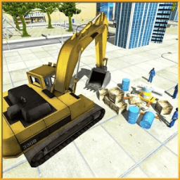 ikon Nyata Hydraulic Excavator Sim