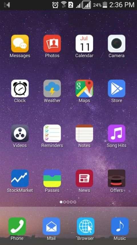 i6 Plus Launcher 3 تصوير الشاشة