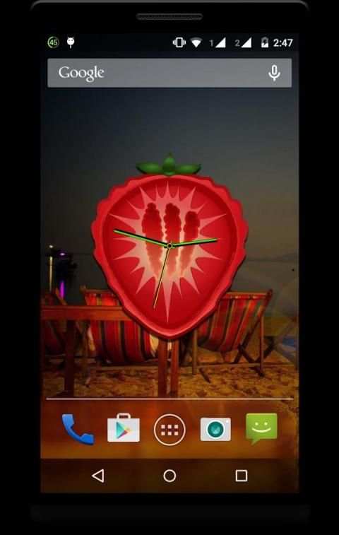 Fruit Clock Live Wallpaper screenshot 5