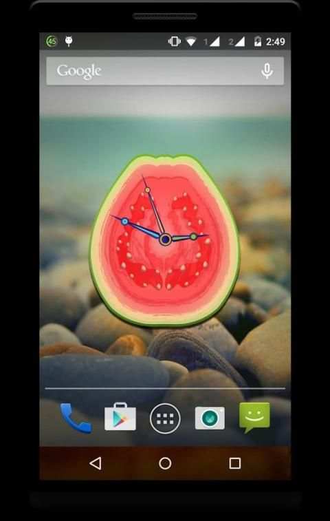 Fruit Clock Live Wallpaper screenshot 3